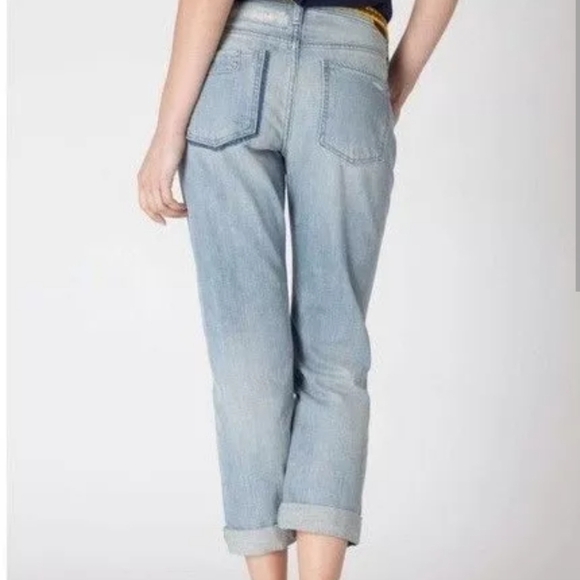 Anthropology Holding Horses boyfriend gable patches cotton distressed jeans - Picture 3 of 11